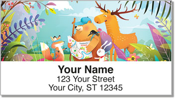 Moose & Bear Address Labels
