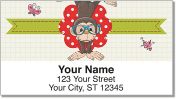 Cheeky Monkey Address Labels