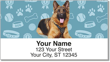 German Shepherd Address Labels