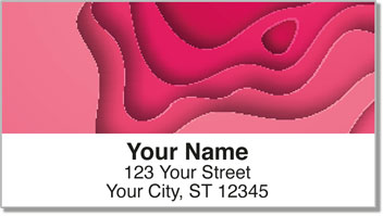 Colorful Cascade Address Labels