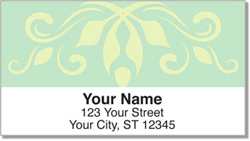 Iron Floral Address Labels