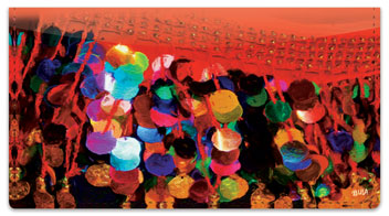 India Checkbook Cover