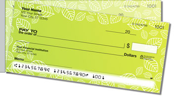 Yellow Leaf Border Side Tear Checks