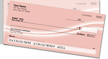 Pink Swoosh Side Tear Checks