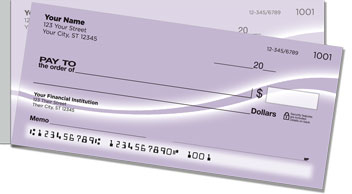 Purple Swoosh Side Tear Checks