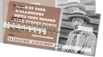 Knute Rockne Side Tear Checks