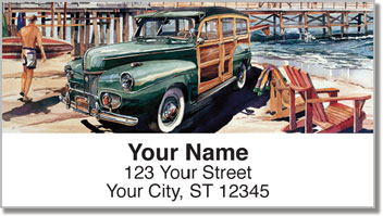 Surfin Woodies Address Labels