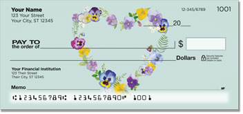 Pretty Pansy Checks