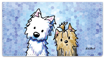 Terrier Friends Checkbook Cover