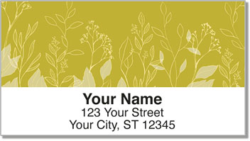 Rustic Flower Address Labels