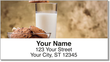 Milk & Cookie Address Labels