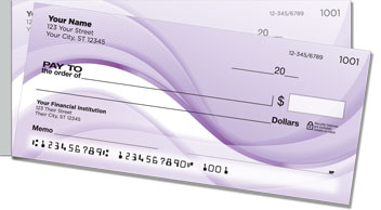 Purple Wave Side Tear Checks