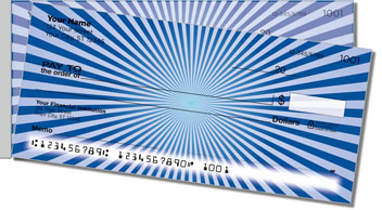 Blue Starburst Side Tear Checks