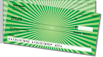 Green Starburst Side Tear Checks
