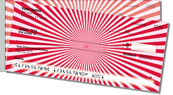 Red Starburst Side Tear Checks
