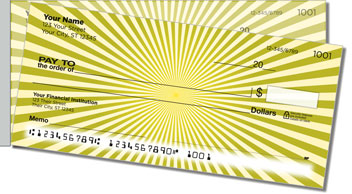 Yellow Starburst Side Tear Checks