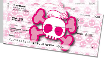 Stylish Skull Side Tear Checks