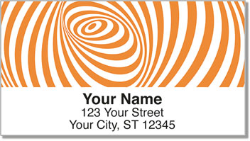 White Swirl Address Labels