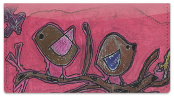 Country Abstract Checkbook Cover