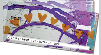 Dina Wakley Heart Side Tear Checks