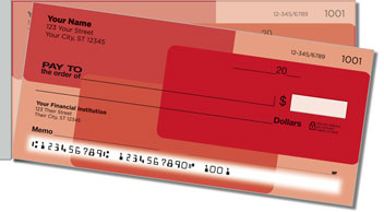 Red Rectangle Side Tear Checks