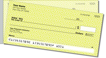 Yellow Box Scroll Side Tear Checks