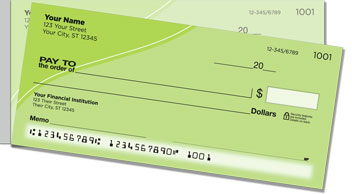 Green Curve Side Tear Checks