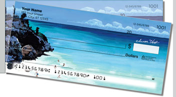 Beach Scene Side Tear Checks