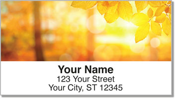 Fall Leaves Address Labels