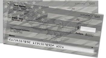 Patriotic Eagle Side Tear Checks