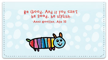 Kid Quotation Checkbook Cover