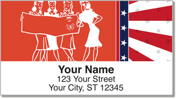 TuneTown Girls Barbershop Quartet Address Labels