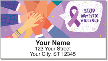Domestic Violence Awareness Address Labels