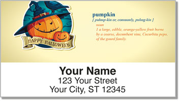 Halloween Thesaurus Address Labels