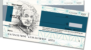 Albert Einstein Side Tear Checks
