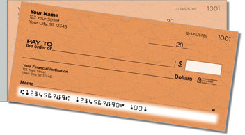 Orange Stipple Side Tear Checks