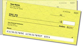 Yellow Stipple Side Tear Checks