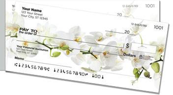 Orchid Print Side Tear Checks