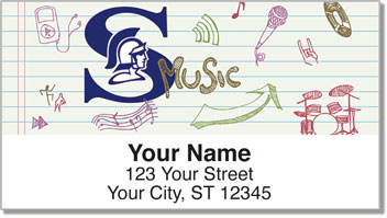 Green Bay Southwest Music Address Labels