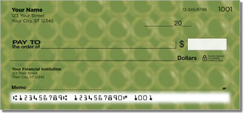 Green Bubble Pattern Checks