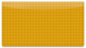 Yellow Houndstooth Checkbook Cover