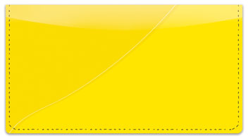 Yellow Curve Checkbook Cover