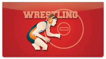 Wrestling Checkbook Cover