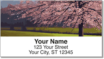 Apple Tree Art Address Labels