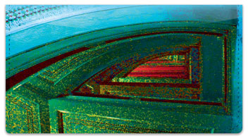 Winding Stairwell Checkbook Cover