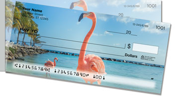Pink Flamingo Side Tear Checks