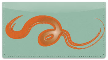 Wet Paint Swirl Checkbook Cover
