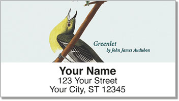 Audubon Bird Address Labels