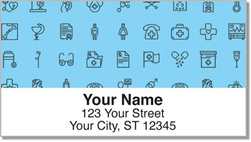 Medical Icon Address Labels