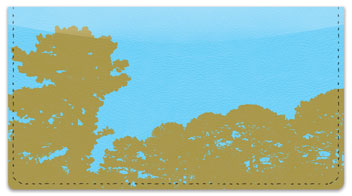 Tree Silhouette Checkbook Cover